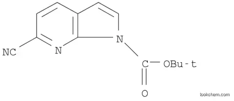 Molecular Structure of 1028752-24-0 (1H-Pyrrolo[2,3-b]pyridine-1-carboxylic acid, 6-cyano-, 1,1-dimethylethyl ester)